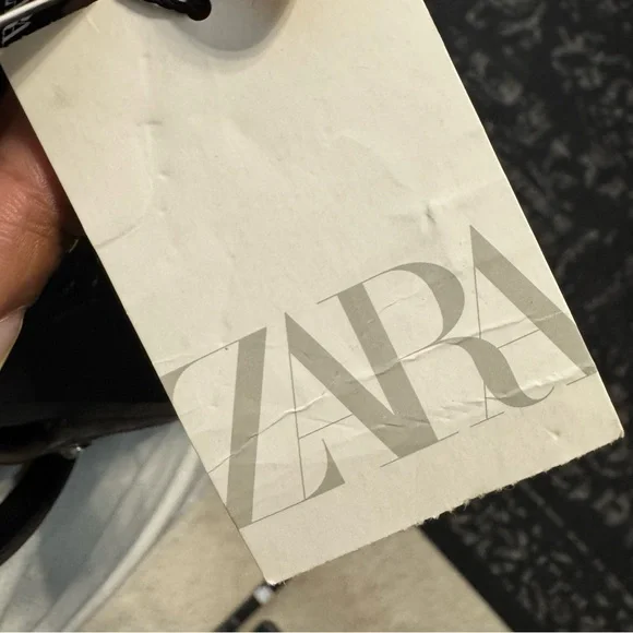 Zara Studded Gray Women's Flat Slingbacks - Picture 5 of 8